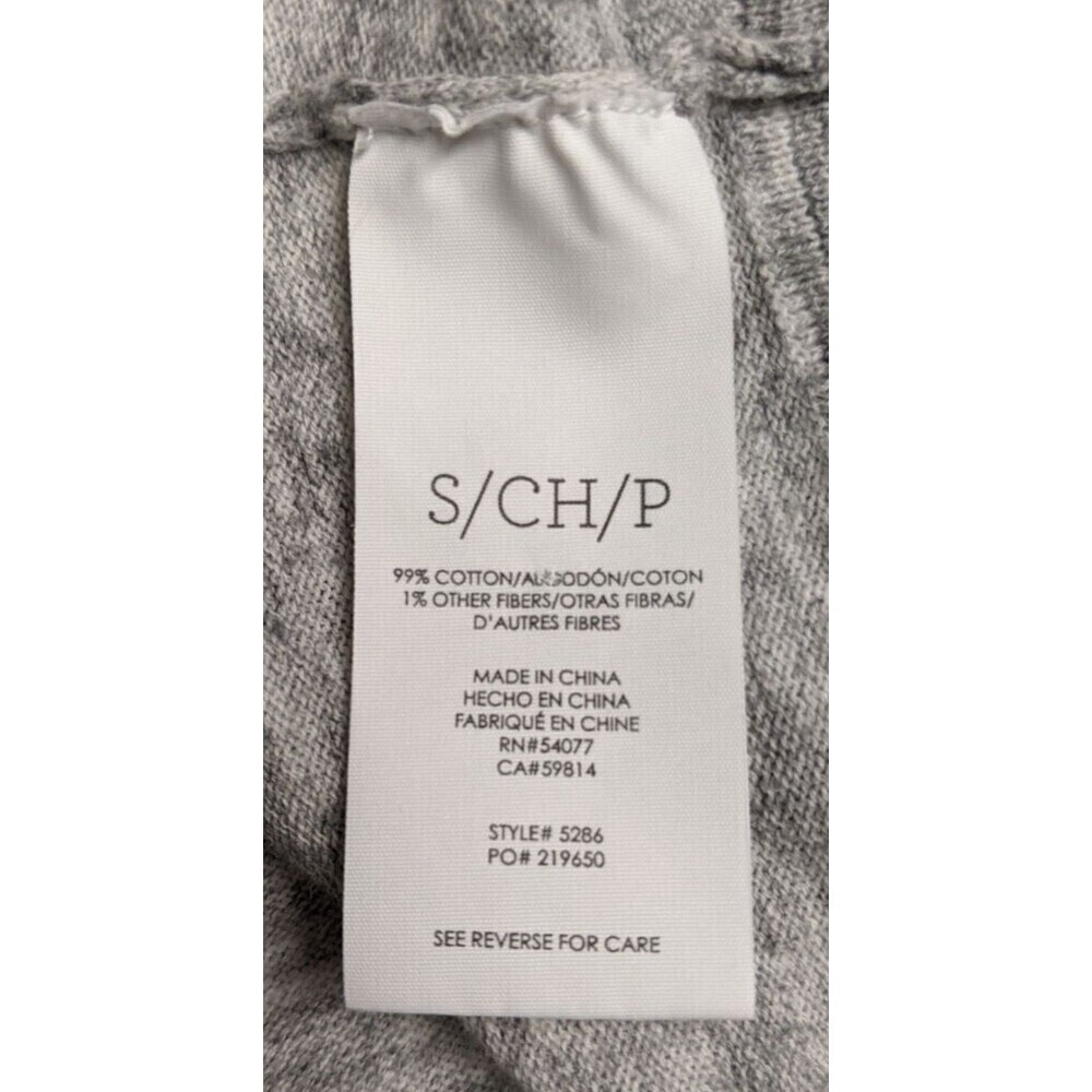 Wmn's Cabi # 5286 Marble Cardigan Heather Gray Snap-Front Cotton Blend Sweater S - Picture 9 of 10
